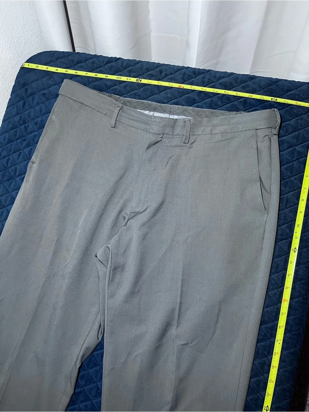 Haggar Men's Gray Dress Pants - Flat Front